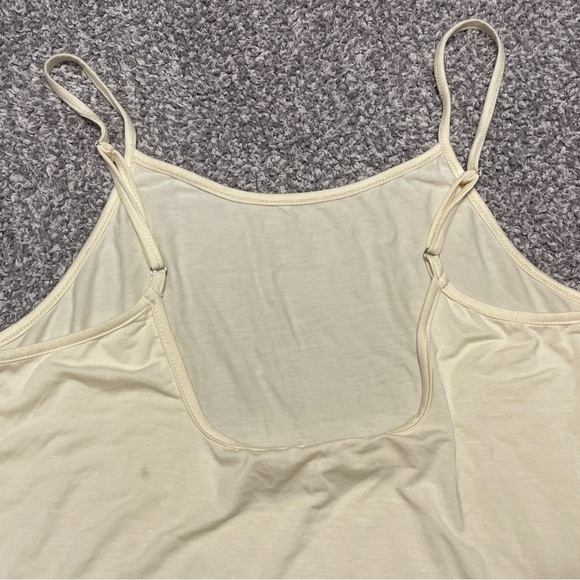 NWOT Jen’s Pirate Booty XS cream tank top. Adjustable straps.Small stain on back - Picture 4 of 8